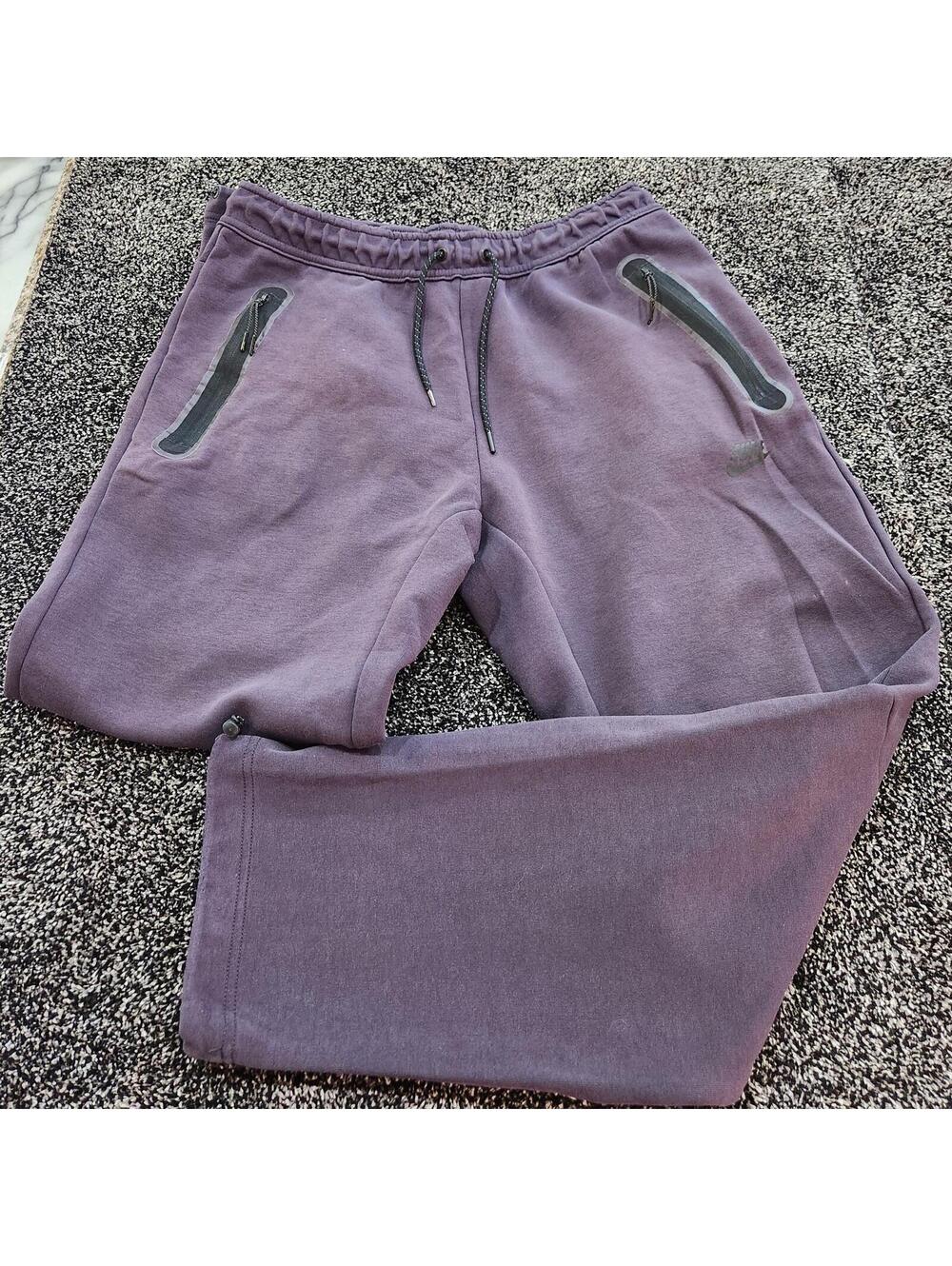 Nike Tech Fleece Joggers Purple DQ4312-540 Men’s Sz Large Sweatpants Active Gym